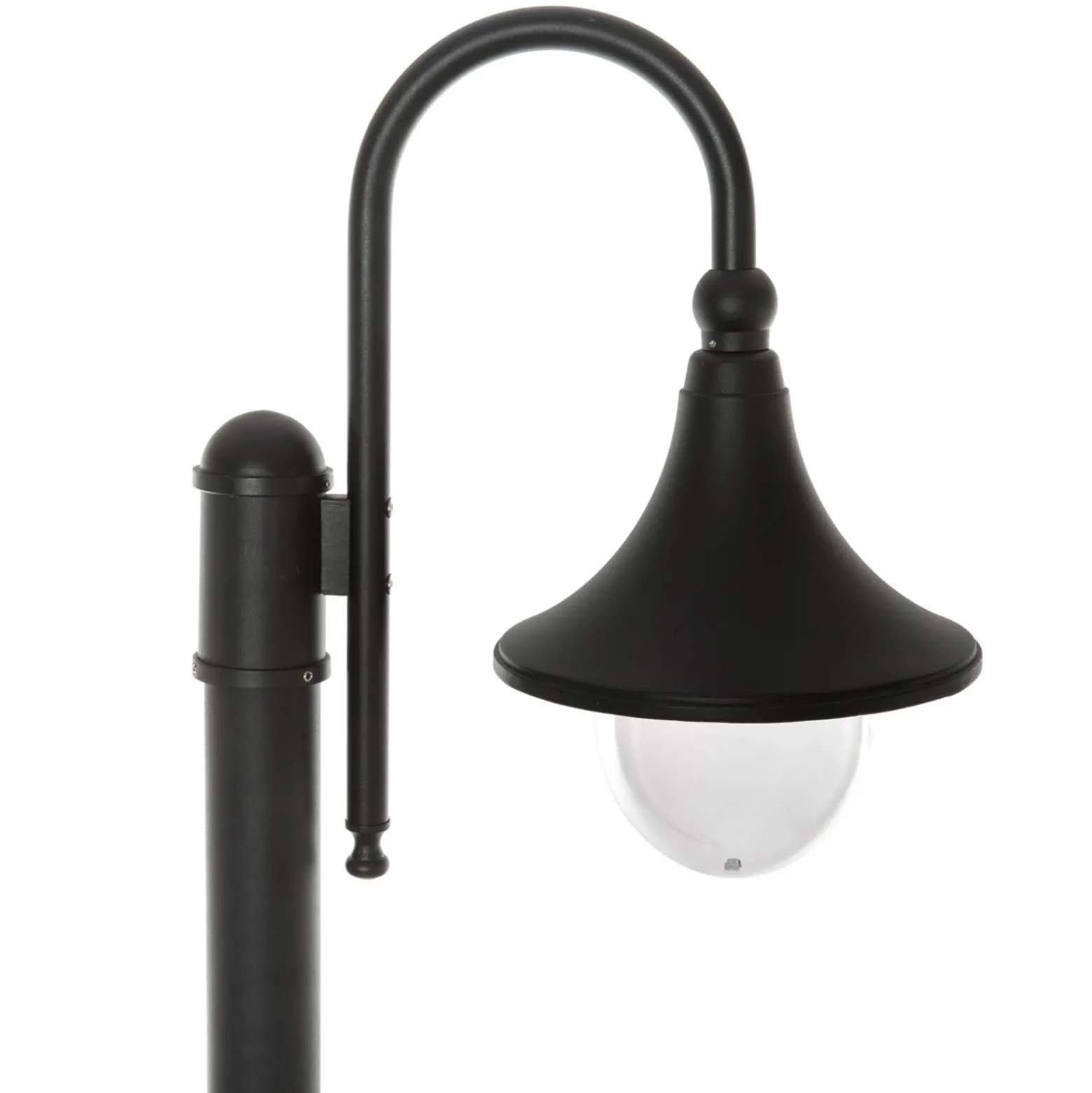 Lámpara de exterior Daphne de Lindby, 220 cm, negra, E27, IP44