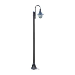 Lámpara de exterior Daphne de Lindby, 220 cm, negra, E27, IP44