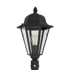 Lámpara de exterior Edana de Lindby, 211 cm, antracita, E27, IP44