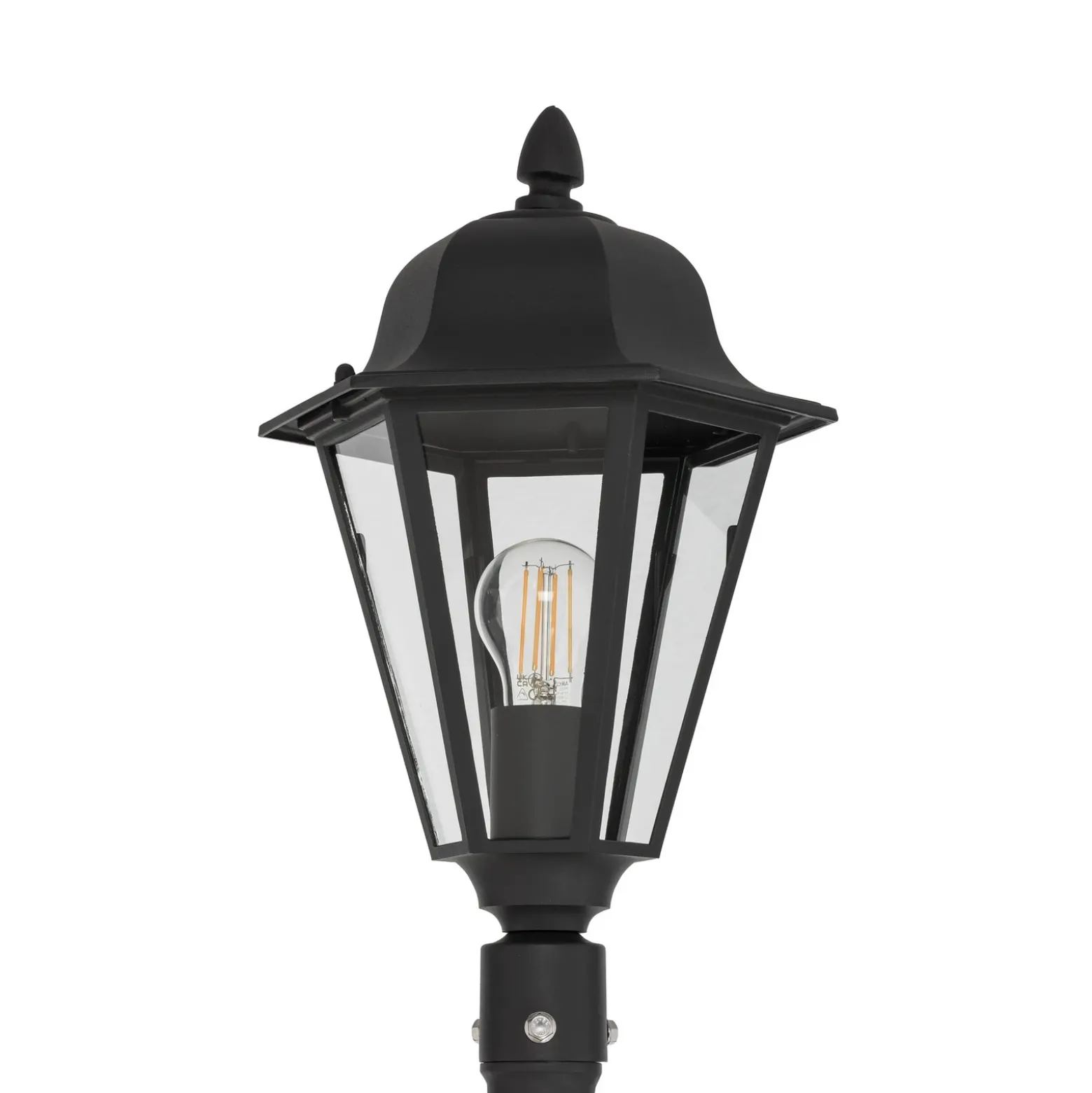 Lámpara de exterior Edana de Lindby, 211 cm, antracita, E27, IP44