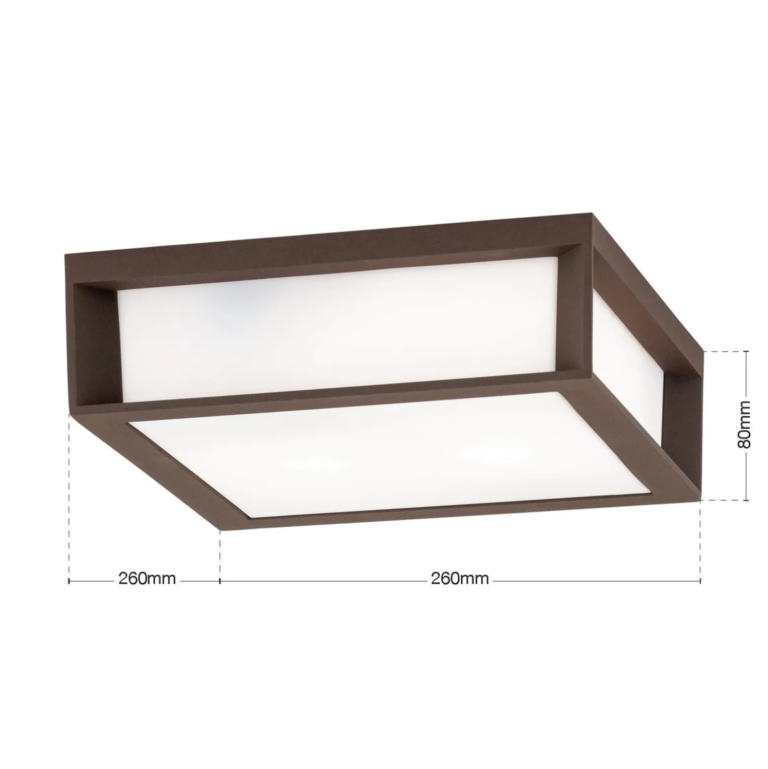 Lámpara de exterior Henry, corten, aluminio fundido a presión, E27, IP44