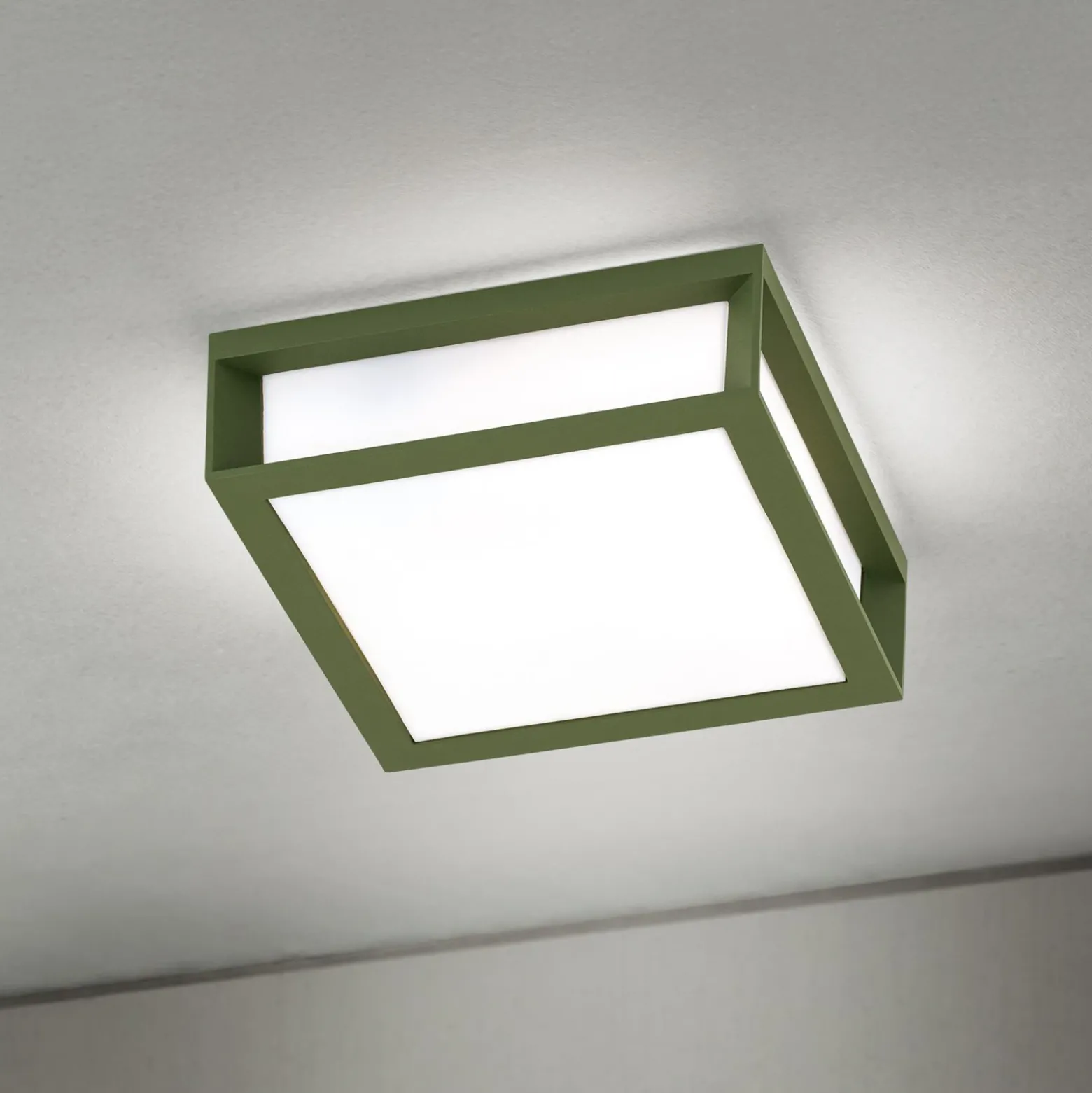 Lámpara de exterior Henry, verde, aluminio fundido a presión, E27, IP44