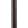 Lámpara de exterior Lindby Bilma, 1 luz, color óxido, 220 cm, cristal, IP65