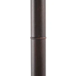 Lámpara de exterior Lindby Bilma, 1 luz, color óxido, 220 cm, cristal, IP65