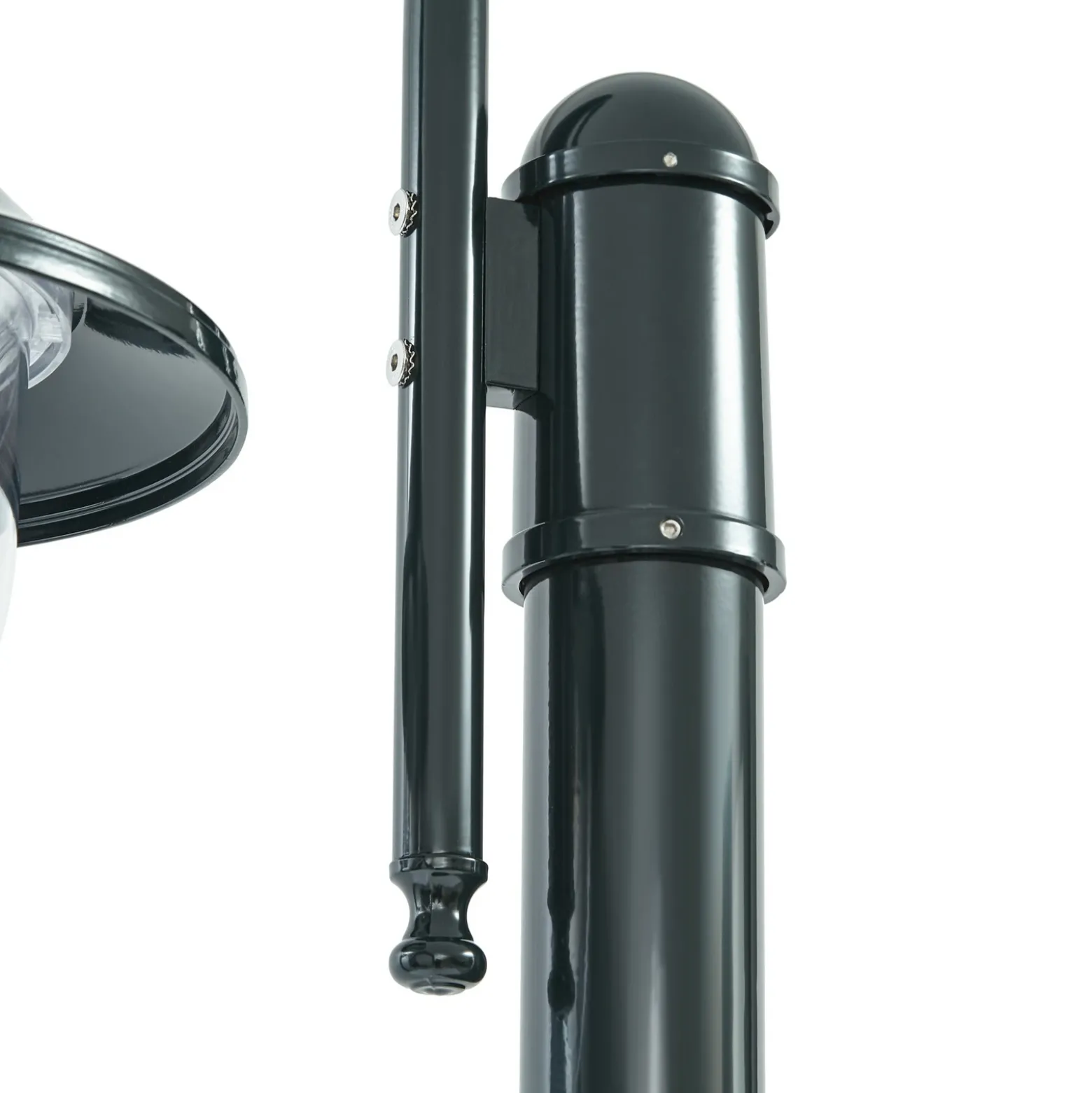Lámpara de exterior Lindby Daphne, 220 cm, verde, metal, E27