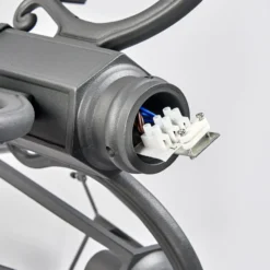 lámpara de exterior Lindby Edana, 212 cm, 3 luces, antracita, E27, IP44