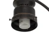 Lámpara de exterior Lindby Eddie, 198 cm, óxido, metal, IP44, E27