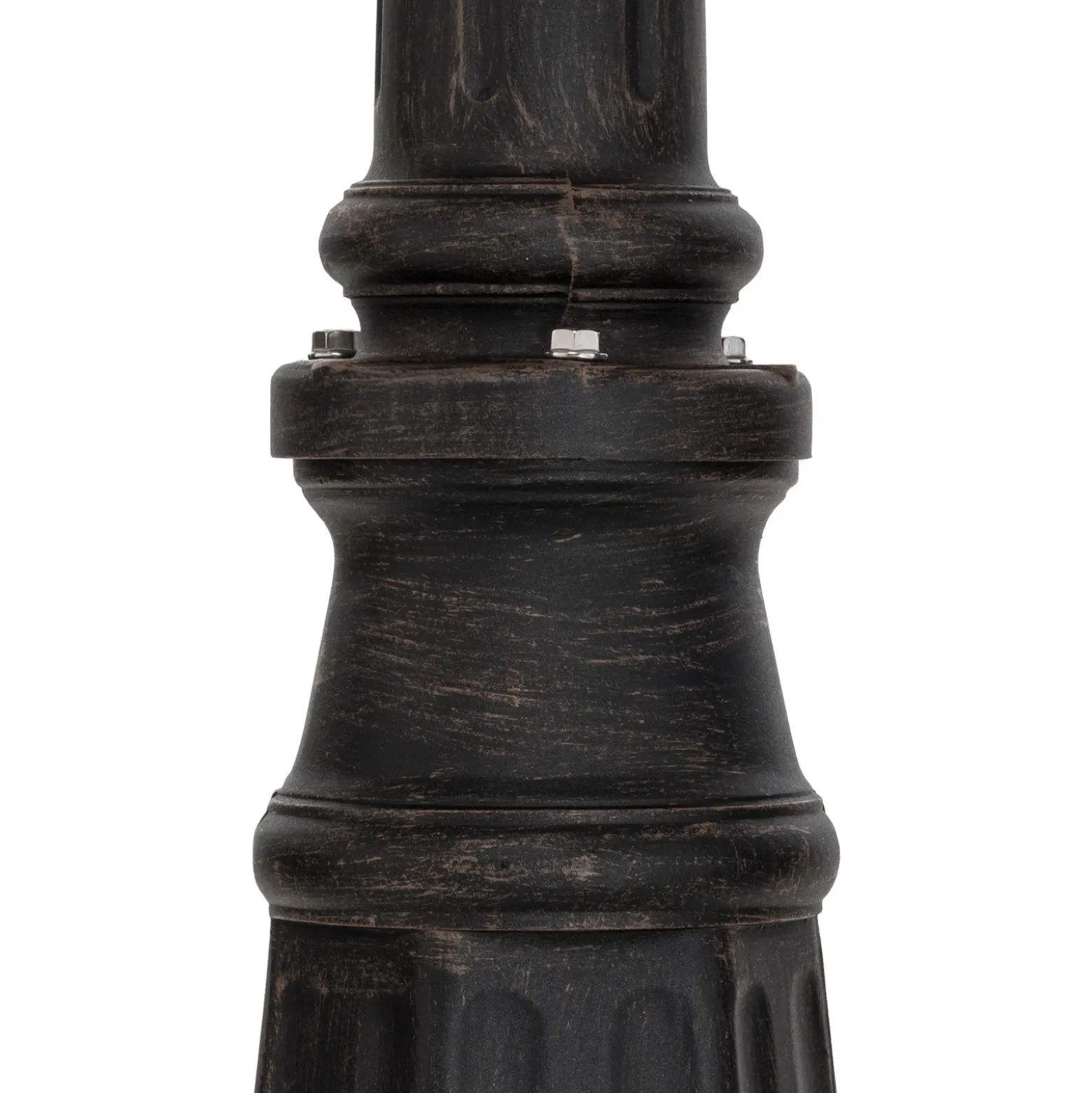 Lámpara de exterior Lindby Eddie, 198 cm, óxido, metal, IP44, E27