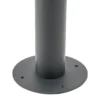 Lámpara de exterior Lindby Zayn, negra, 3 luces, altura 220 cm, IP65
