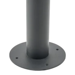 Lámpara de exterior Lindby Zayn, negra, 3 luces, altura 220 cm, IP65