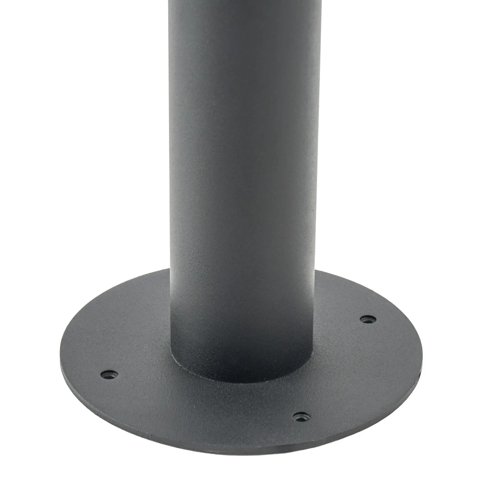 Lámpara de exterior Lindby Zayn, negra, 3 luces, altura 220 cm, IP65