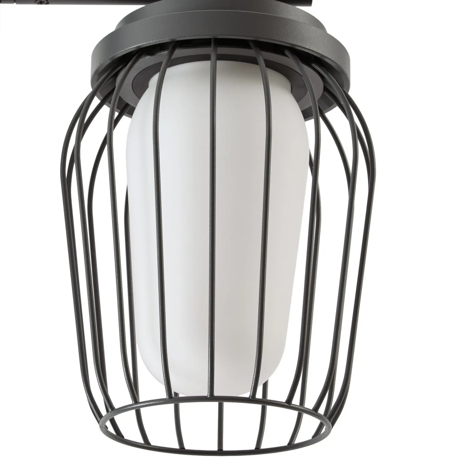 Lámpara de exterior Lucande Chandan, altura 215 cm, color antracita, 2 luces.