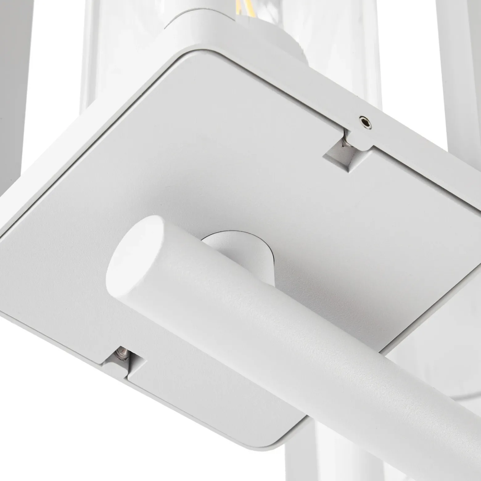 Lámpara de exterior Lucande Siveta, altura 240 cm, 3 luces, gris claro