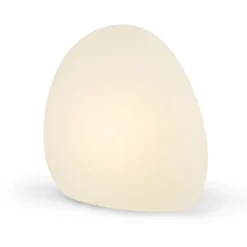 Lámpara de exterior Stone L, 80 x 65 cm, blanca, plástico, IP44