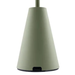 Lámpara de mesa exterior recargable Cannes de Globen Lighting, verde, IP54