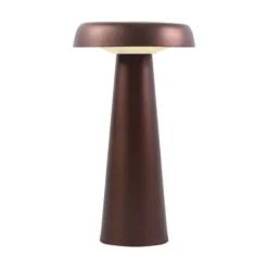 Lámpara de mesa LED Arcello dim latón bruñido