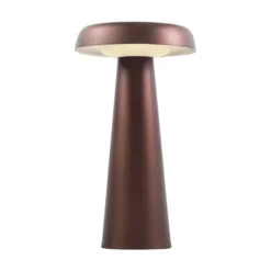 Lámpara de mesa LED Arcello dim latón bruñido
