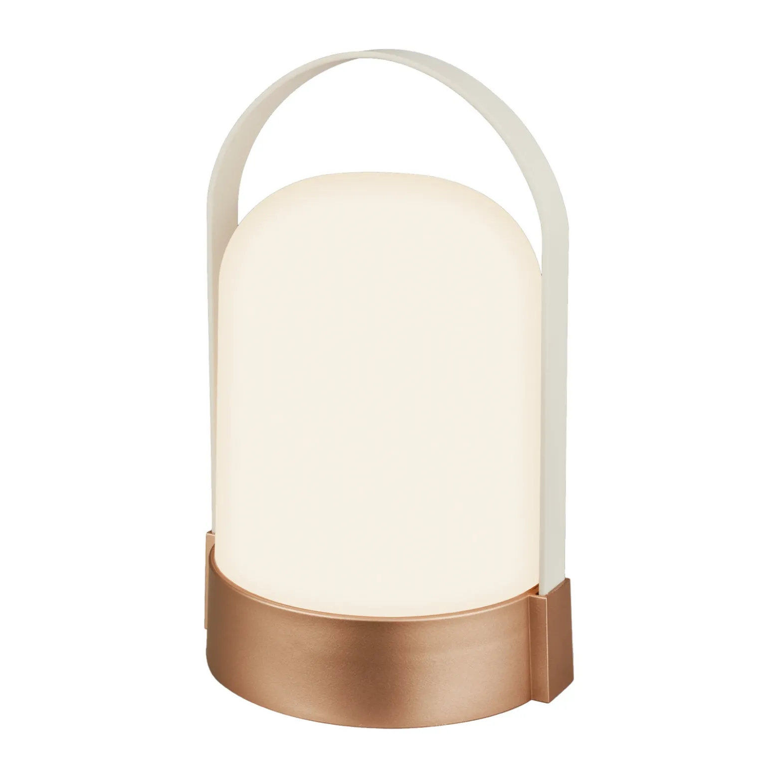 lámpara de mesa LED ASA BIG, bronce/blanco, altura 24 cm, IP44