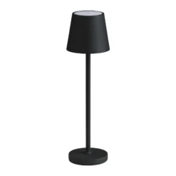 Lámpara de mesa LED 5097, batería recargable IP54 atenuable negro