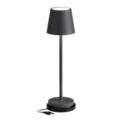 Lámpara de mesa LED 5099, batería recargable IP54 atenuable grafito