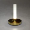 Lámpara de mesa LED Biarritz IP54 batería CCT, oro