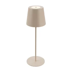 Lámpara de mesa LED con batería 7508011, beige, 2.700 K IP44 Regulador táctil