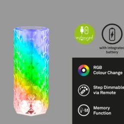 Lámpara de mesa LED 7463010 con batería recargable y control remoto
