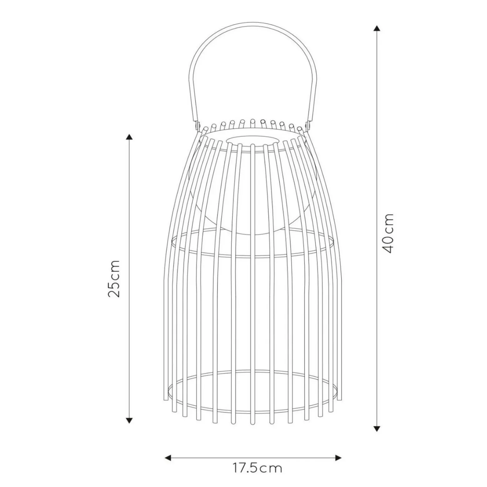 Lámpara de mesa LED Fjara, negra