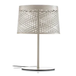 Lámpara de mesa LED Foscarini Twiggy Grid XL, color gris-beige