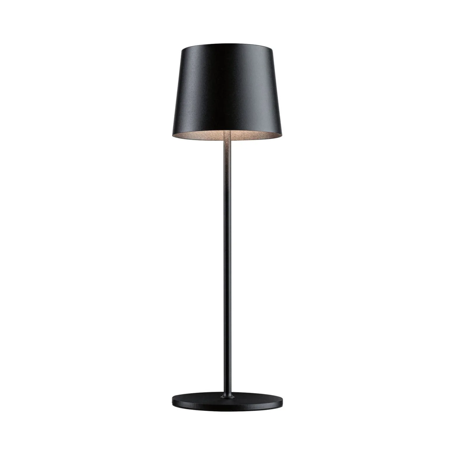 Lámpara de mesa LED Gilo de Paulmann, negra, plástico, IP44
