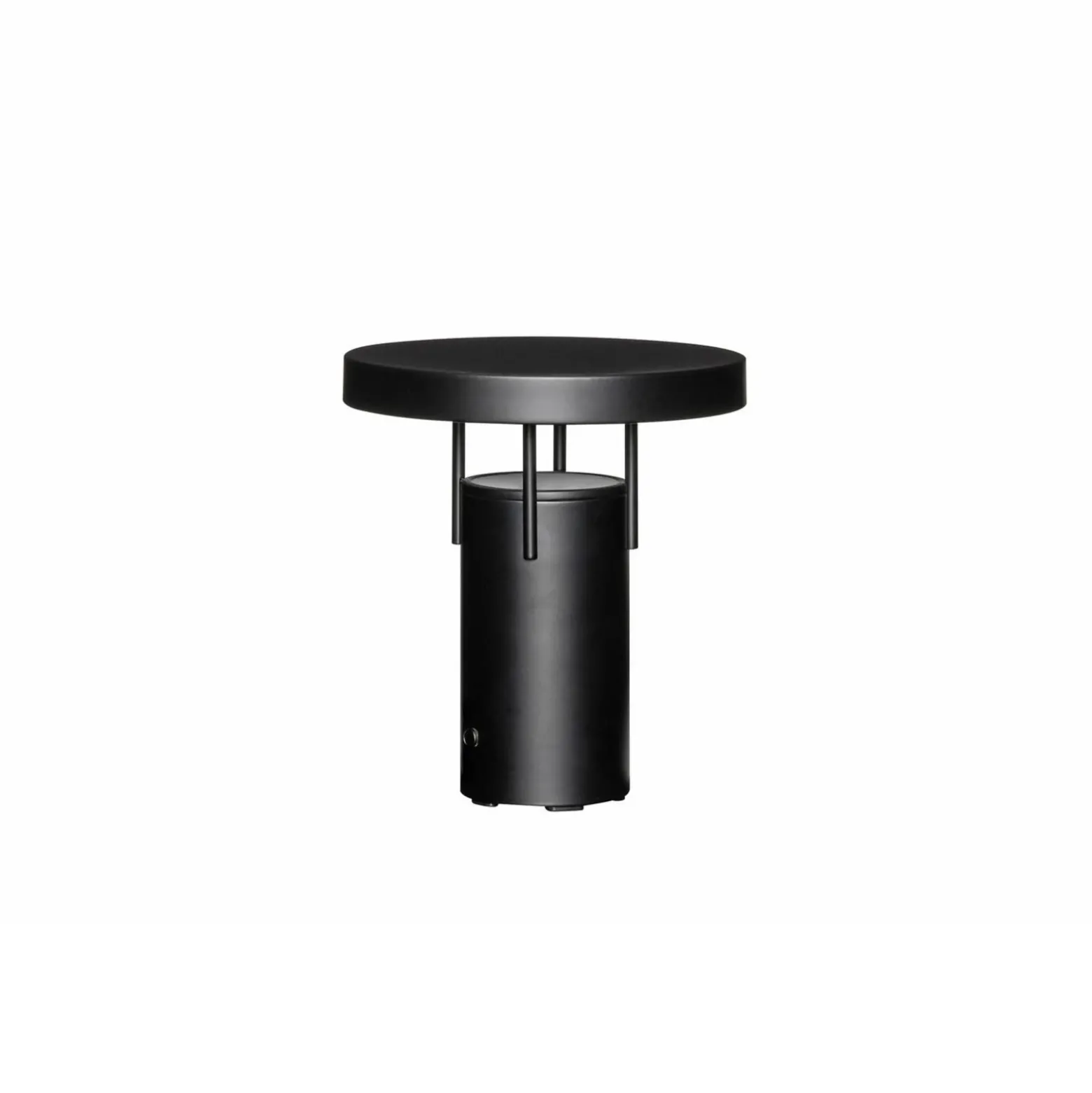 lámpara de mesa LED HÜBSCH BringMe Mini, negro mate, 20 cm