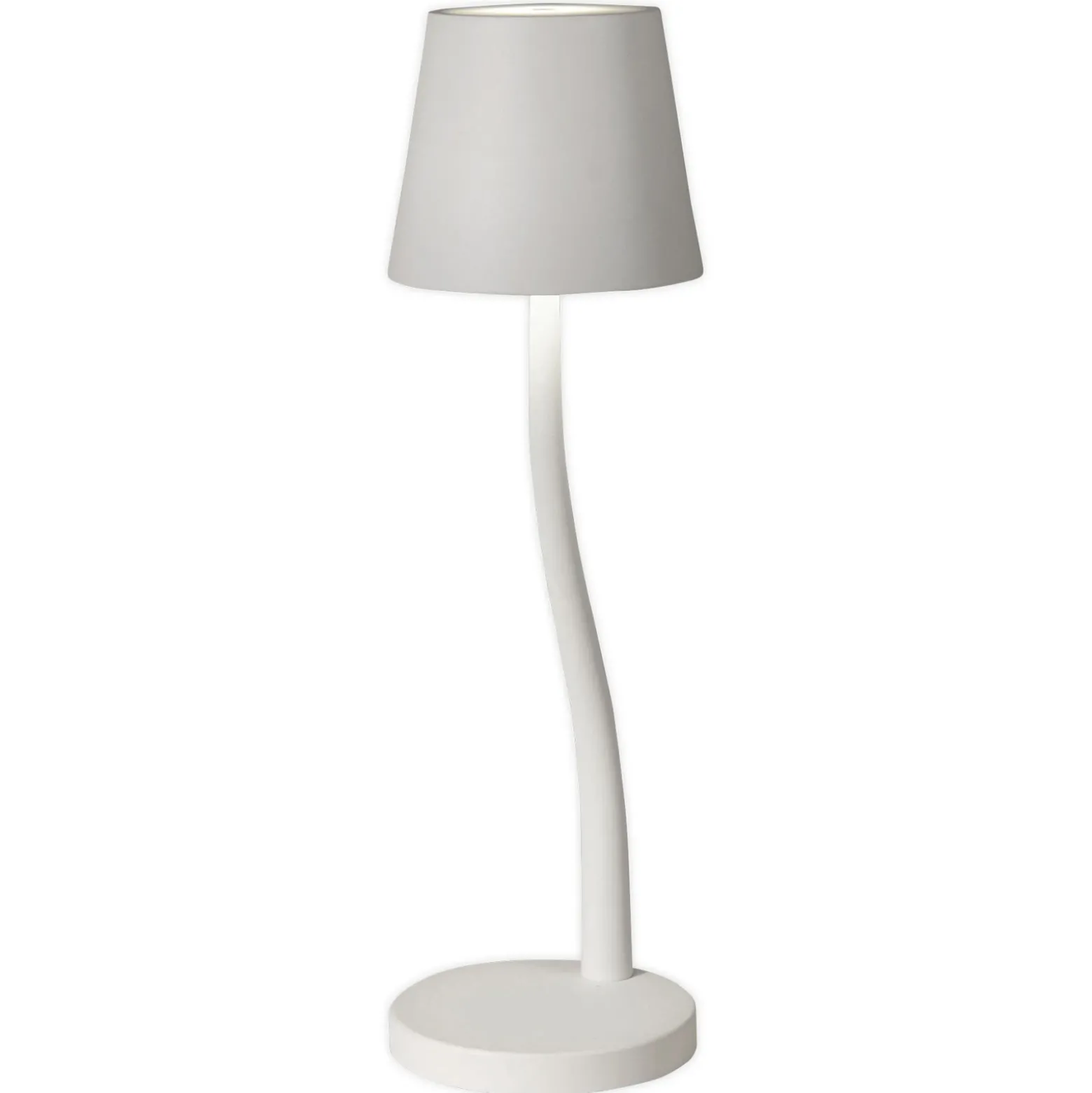 Lámpara de mesa LED Judy, batería, IP54, blanco