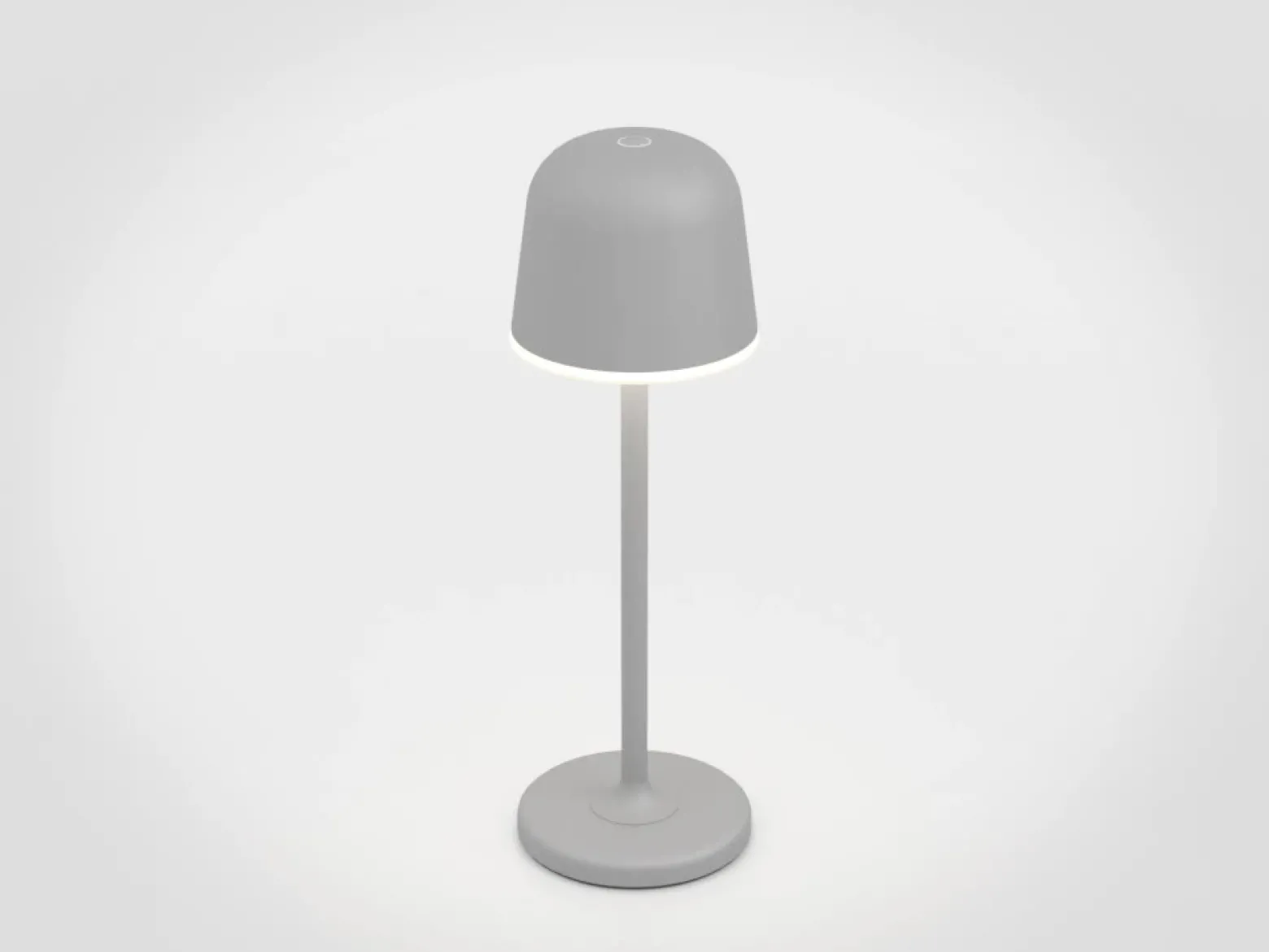 Lámpara de mesa LED Mannera con batería, gris