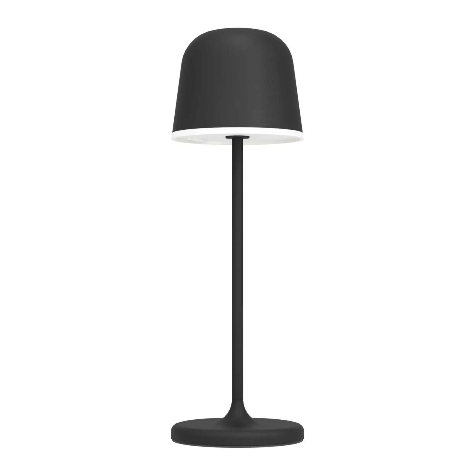 Lámpara de mesa LED Mannera con batería, negro