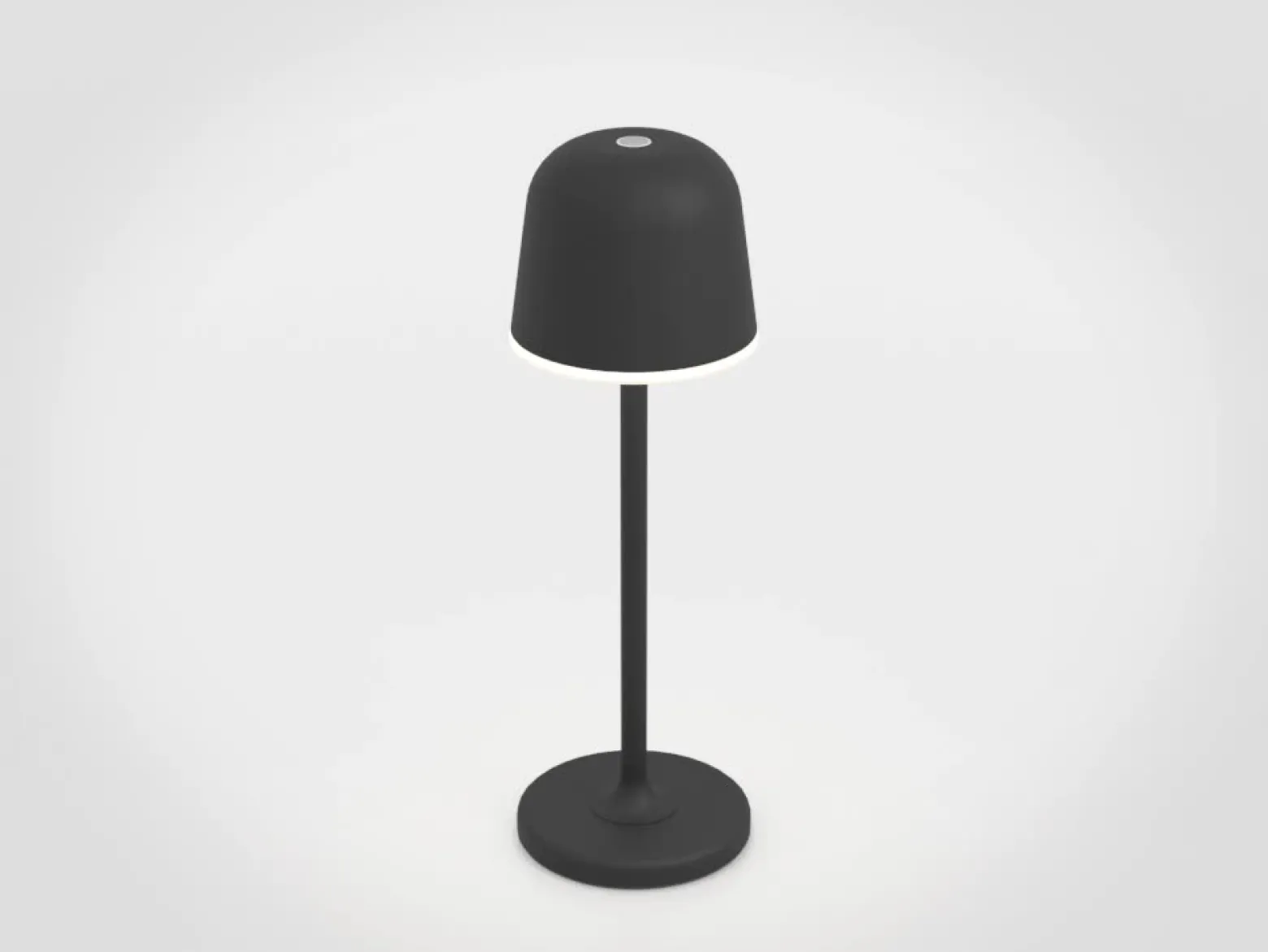 Lámpara de mesa LED Mannera con batería, negro