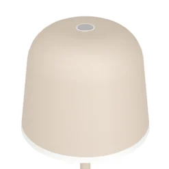 Lámpara de mesa LED Mannera con batería, arena