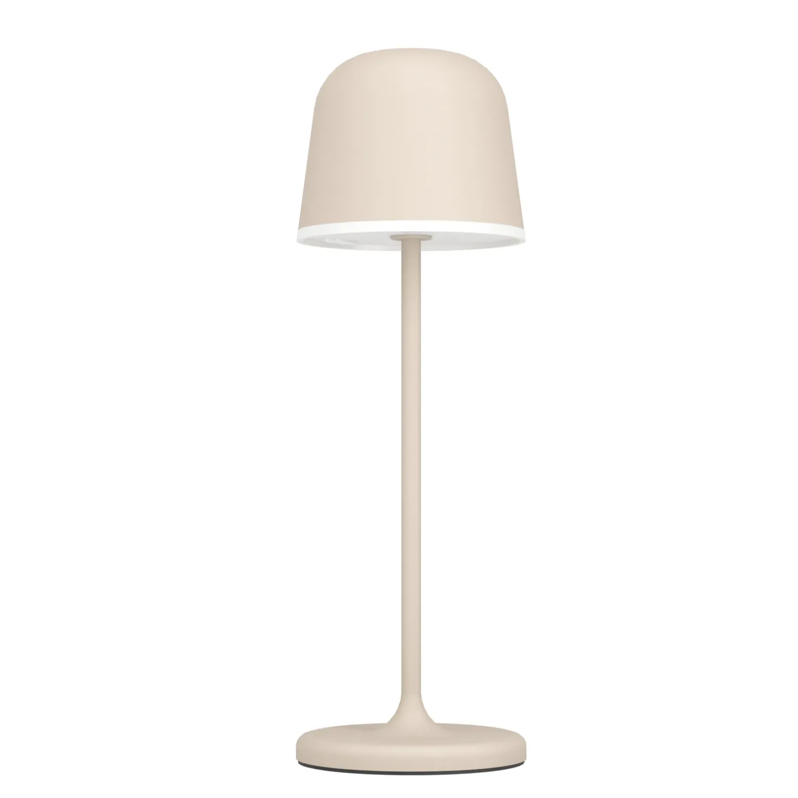 Lámpara de mesa LED Mannera con batería, arena