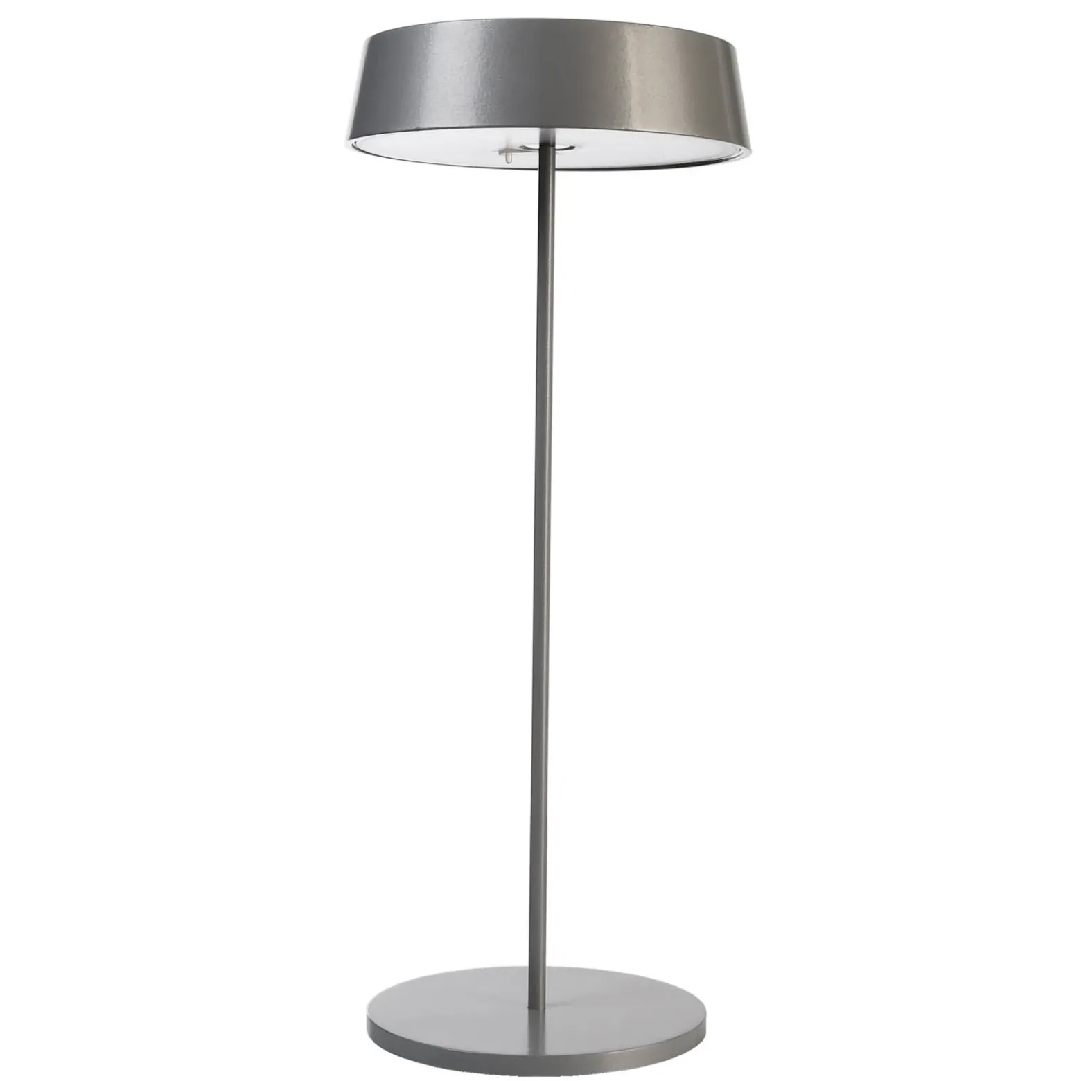 Lámpara de mesa LED Miram, batería, gris