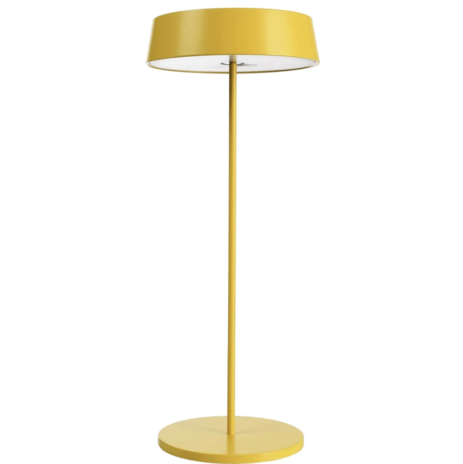 Lámpara de mesa LED Miram, batería, amarillo
