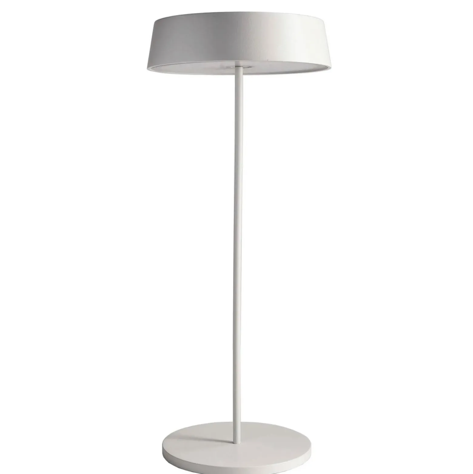 Lámpara de mesa LED Miram, batería, blanco
