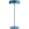 Lámpara de mesa LED Miram, batería, azul