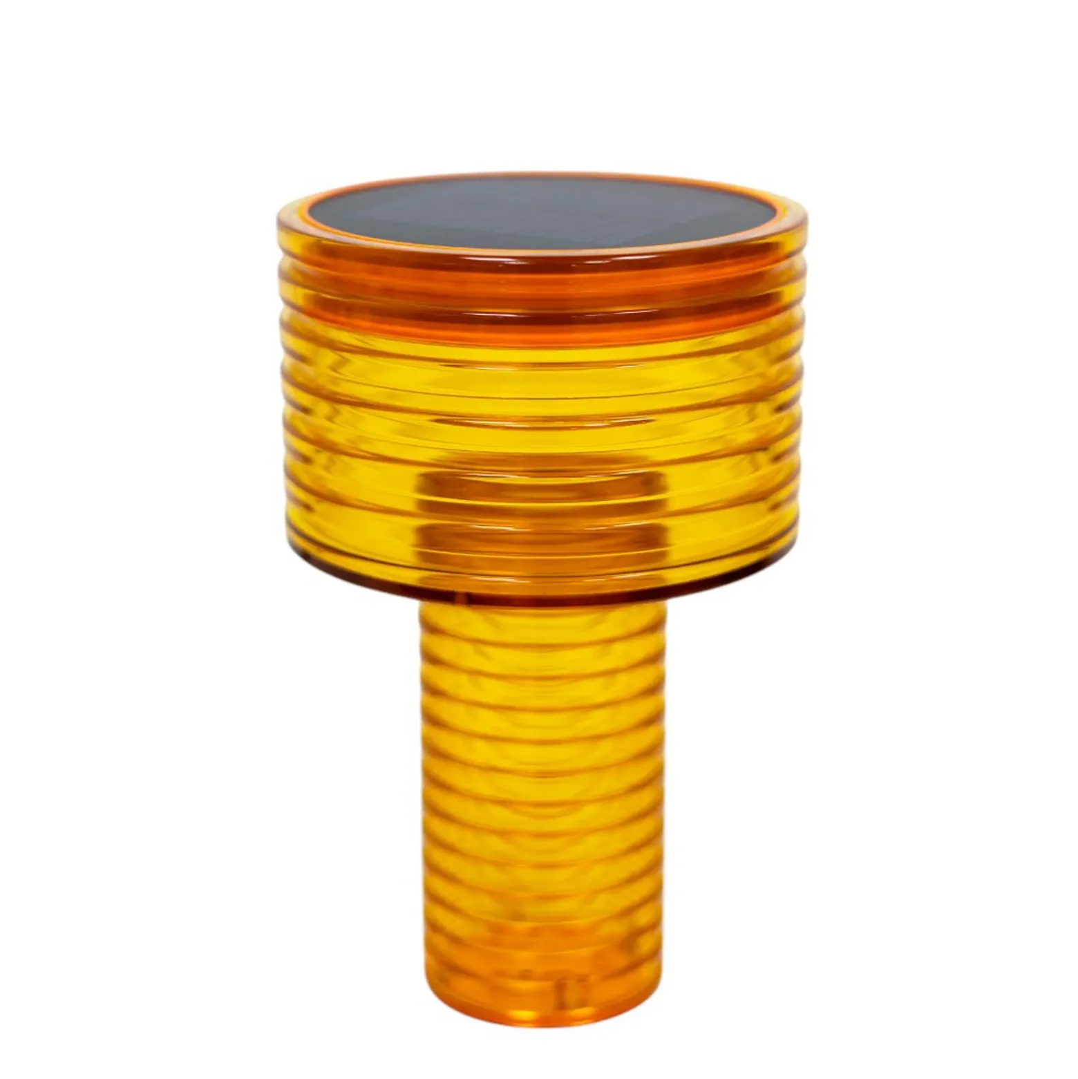Lámpara de mesa LED Newgarden Ambar, naranja, PMMA, IP44