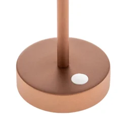 Lámpara de mesa LED Newgarden Lola Slim con batería, oro rosa