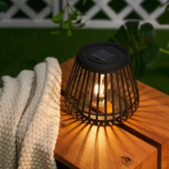 Lámpara de mesa LED Pauleen SUNSHINE GLIMMER, negra, IP44