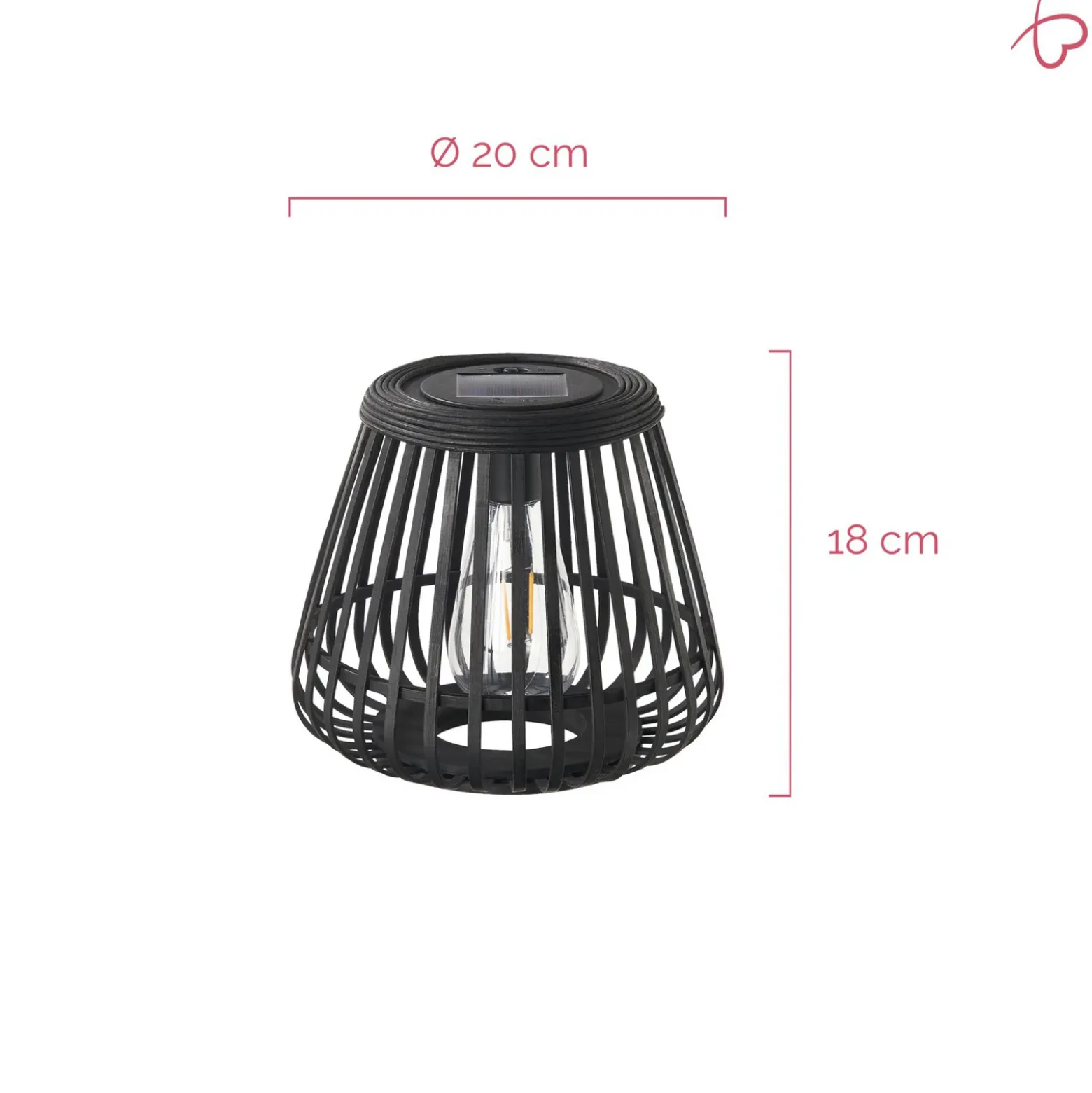 Lámpara de mesa LED Pauleen SUNSHINE GLIMMER, negra, IP44