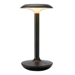 Lámpara de mesa LED Petit, negro, aluminio, IP44