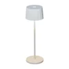 Lámpara de mesa LED Positano para exterior, blanco