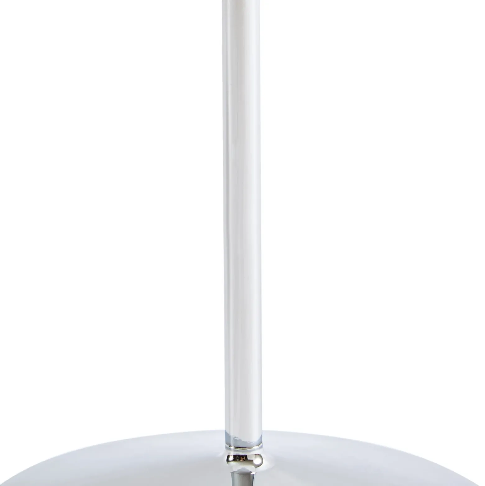 Lámpara de mesa LED recargable Lucande Anoria, cromada/blanca, cristal, IP44,