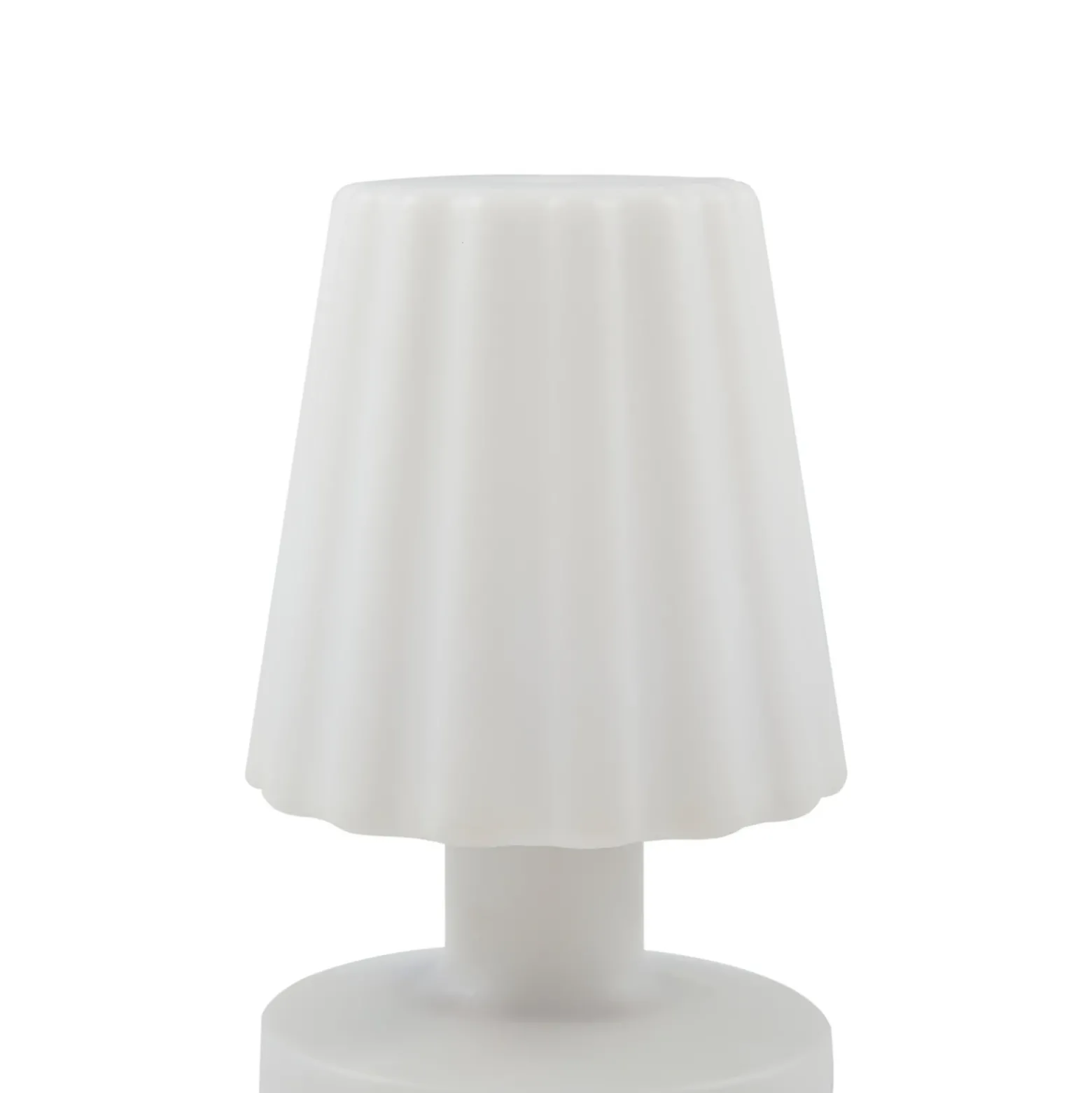 Lámpara de mesa LED recargable Jovem de Lindby, blanca, plástico, RGB
