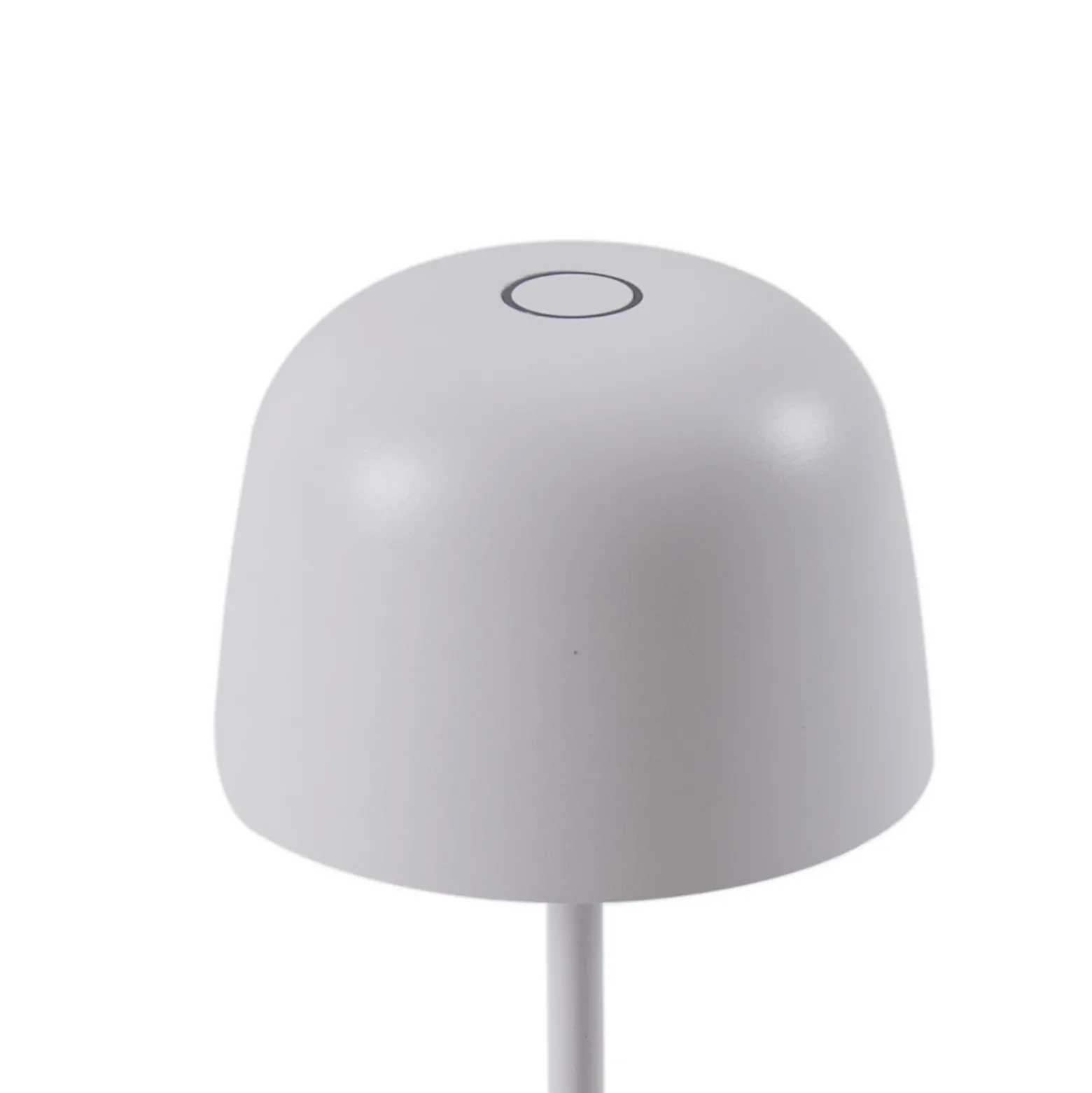 Lámpara de mesa LED recargable Lindby Arietty, blanca, atenuable, IP65
